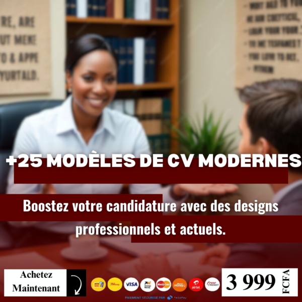 Pack +25 Modèles de CV Moderne et Professionnel