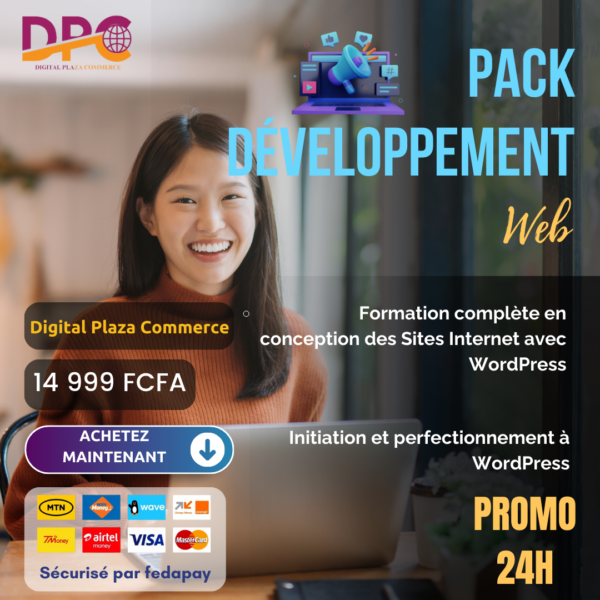 Pack Développement Web (Création site web, Wordpress)