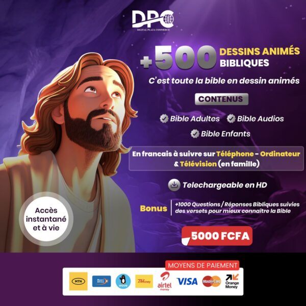 Bible Animée – Plus de 500 dessins animés bibliques pour enfants et adultes en français