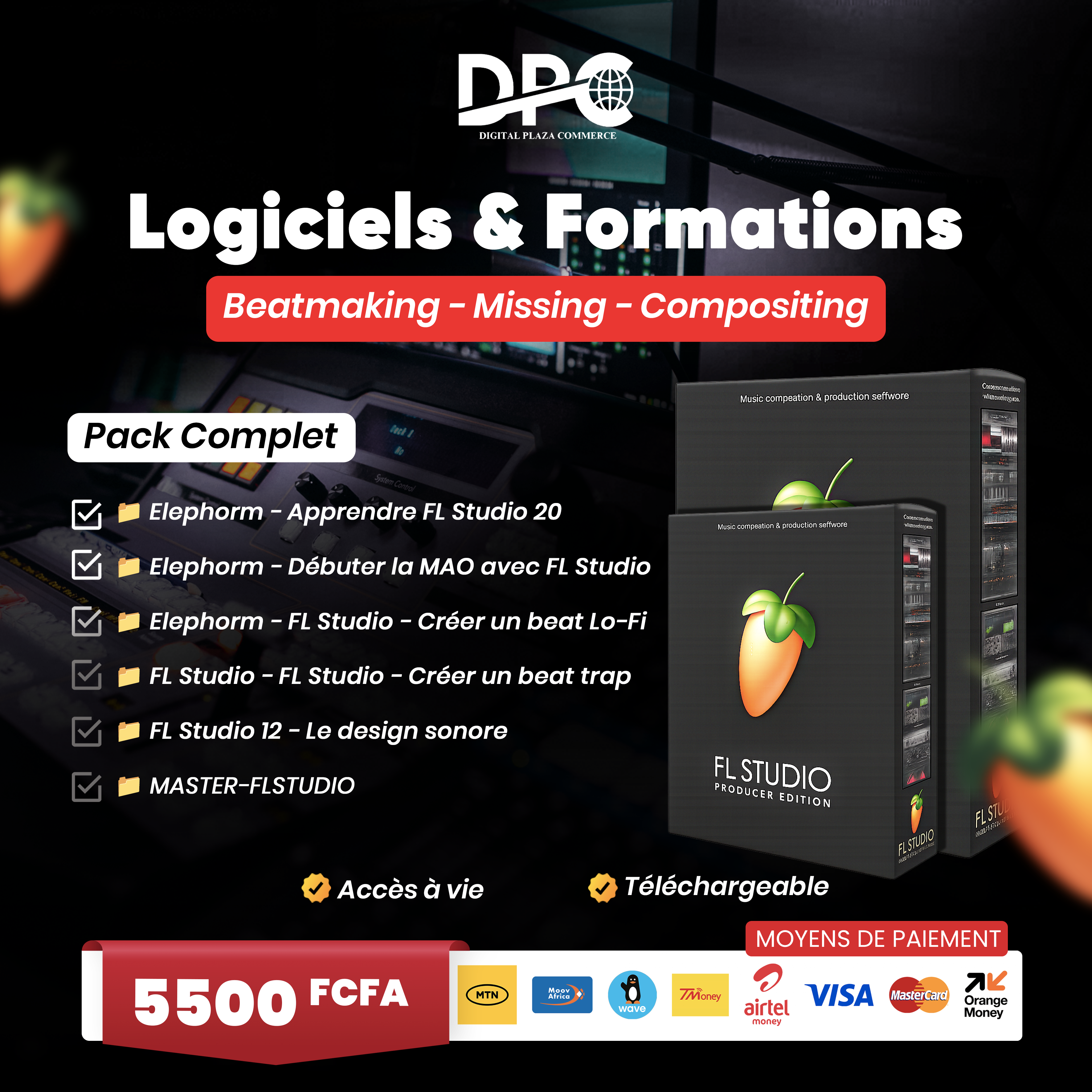 Pack FL Studio – Logiciels & Formations Complètes