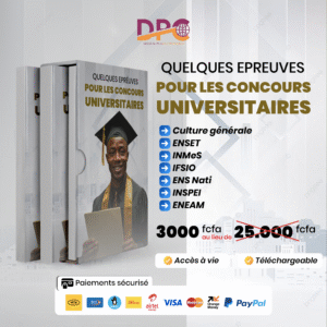 Pack Épreuves Concours Universitaires – Bénin