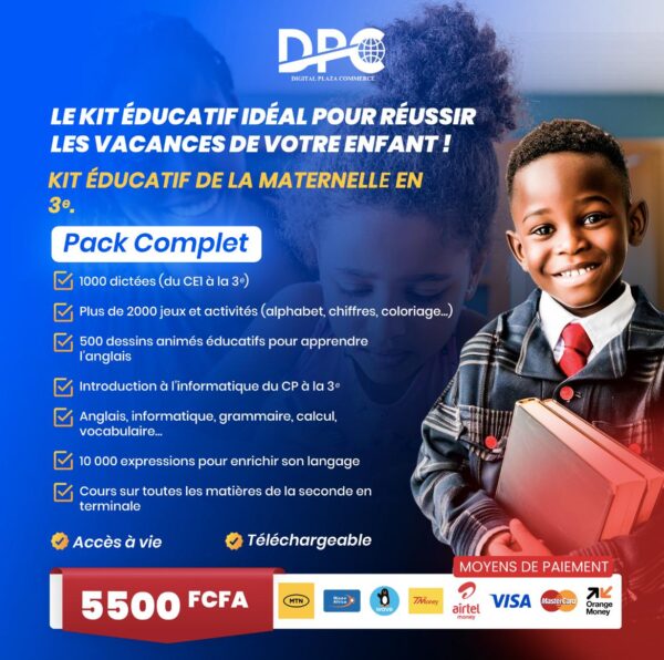 Kit Éducatif Vacances Réussies – De la Maternelle à la 3ᵉ