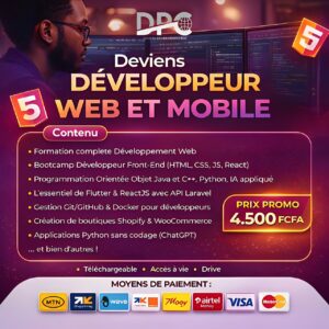 Deviens développeur web & mobile : pack de 26 formations