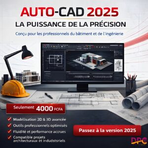 AutoCAD 2025 - Logiciel de Modélisation 2D et 3D Professionnelle accès à vie