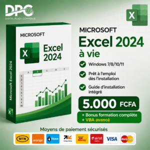 Microsoft Excel 2024 – Licence à vie + Formation complète & VBA avancé